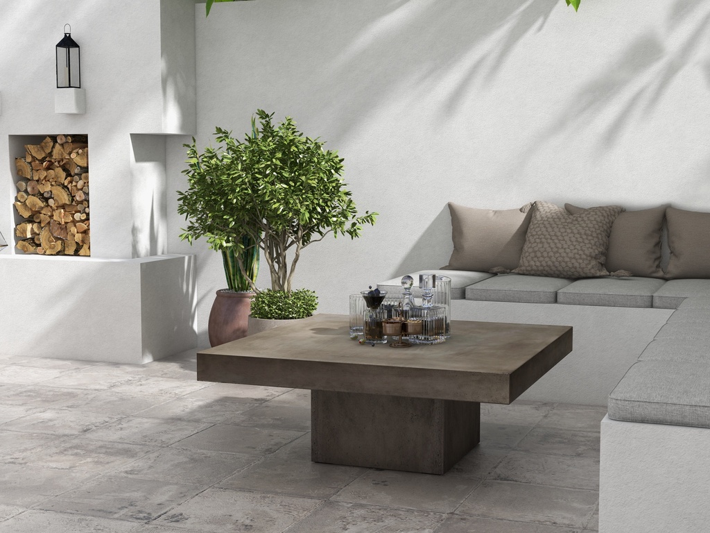 Concrete square deals coffee table